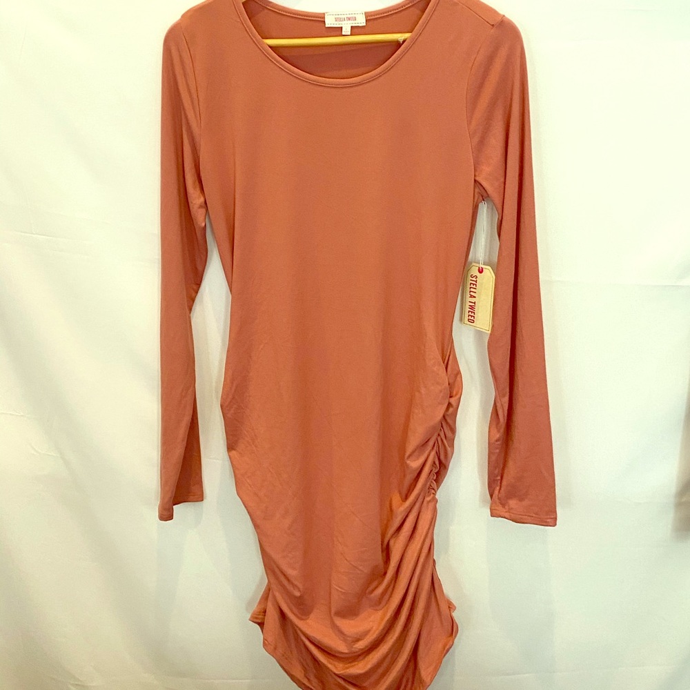 NEW Stella Tweed body con long sleeved dress M